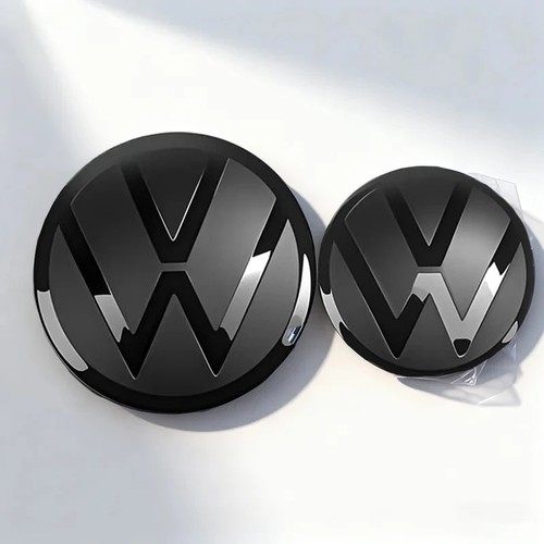 Black badges front - black, rear