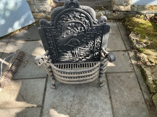 Vintage fire grate - vintage,