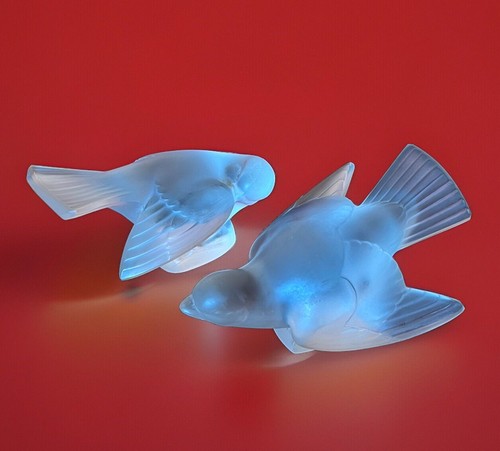 Lalique france pair crystal - lalique,