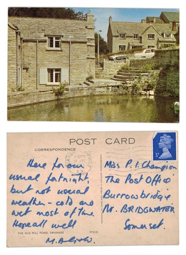 Postcard the old - -, mill