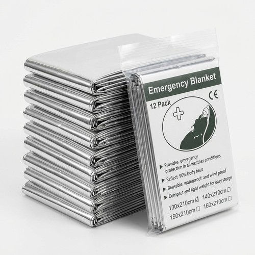 12pack emergency blanket foil - 12pack,