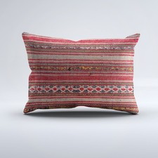 Kilim Cushion Cover 60x40 cm Vintage Turkish Wool Kelim Pillowcase 64814