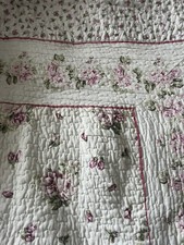 Quilted Throw Shabby Chic Pink
