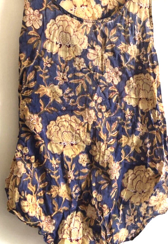 Anokhi floral top - anokhi, blue
