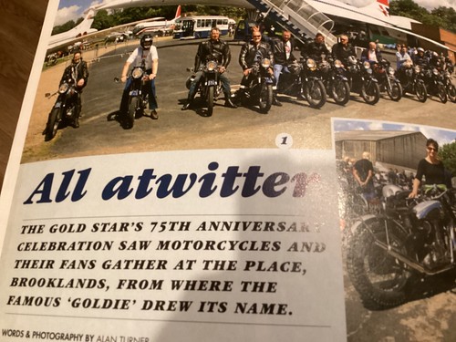 Bsa gold star anniversary - gold,