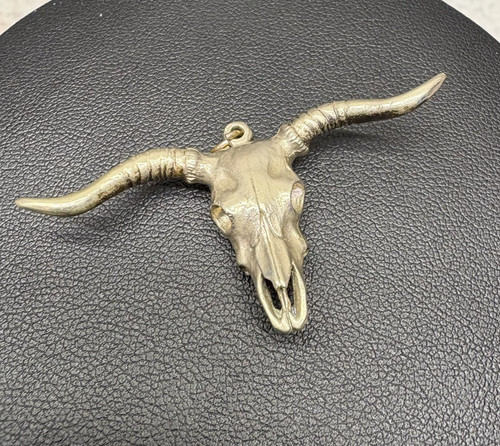Silver plated bull skull - plated,