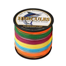 HERCULES 100M 300M 500M 1000M 100% PE Multicolor Braided Fishing Line 4 Strands