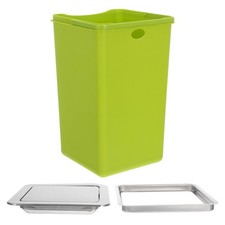 Embedded Garbage Bin Set Countertop Trash Can With Swing Lid Built Washroom