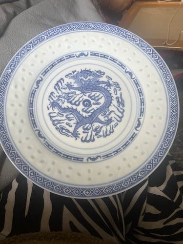Vintage chinese display plate - vintage,