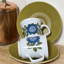 Set coffee cups saucers - 2, &