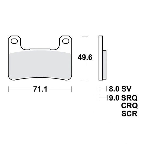 Brake pads sint scr - sint, trw