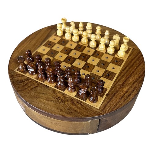 Wooden magnetic chess set - wooden,
