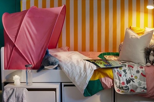 Ikea sufflett pink bed - sufflett, tent