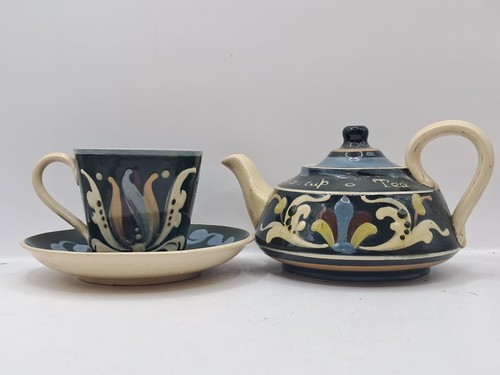 Aller vale pottery teapot and - pottery,