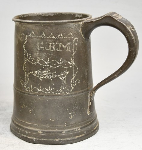 Fine antique pewter - pewter, quart