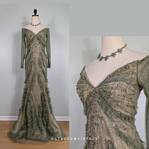 Vintage terani prom dress maxi - vintage,