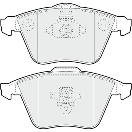 Brake pads set for - pads, c70