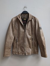 Ladies Belstaff Gold Label Leather Jacket - Camel/Beige - Size: 42 (IT)