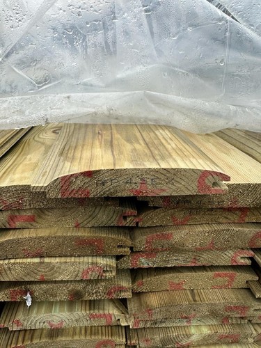 Log lap cladding - log,