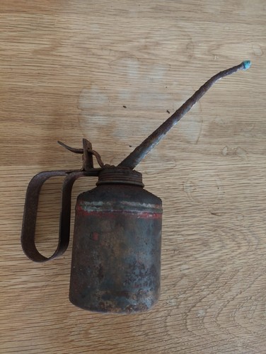 Vintage metal oil dispenser - oil,