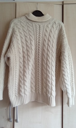 Aran roll neck jumper by - aran,