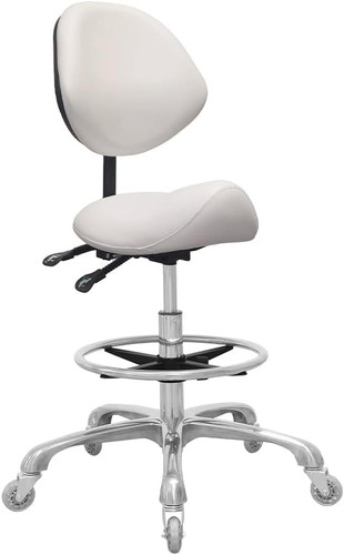 Adjustable saddle stool chair - saddle,
