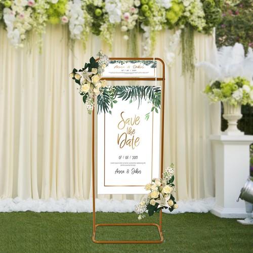 Wedding sign stand - sign, stand,