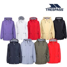 Trespass Womens Waterproof Jacket With Hood Pockets Ladies Raincoat Flourish C