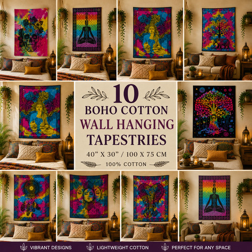 Mandala tapestry wall hanging - mandala,