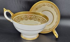 REDUCED 2 Vintage Aynsley Imperial Gold Cabinet Tea Cups,  WAS ; £29, NOW; £19