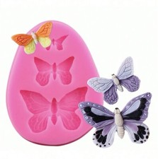 3 Butterfly Silicone Icing
