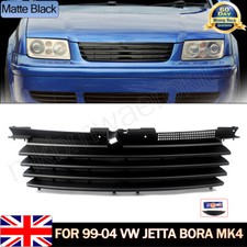 Badgeless Front Grille Sport Grill Hood Black ABS for VW Bora Jetta MK4 1998-05