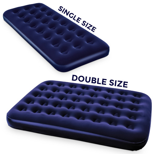 Double single flocked camping - double,