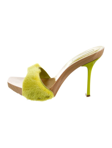 Cesare paciotti green - green, fur