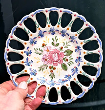 Vtg Portuguese Pottery Pierced