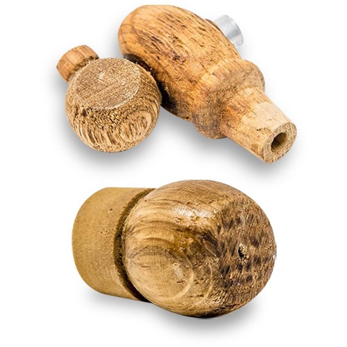 Wooden oak spigot and - wooden, bung