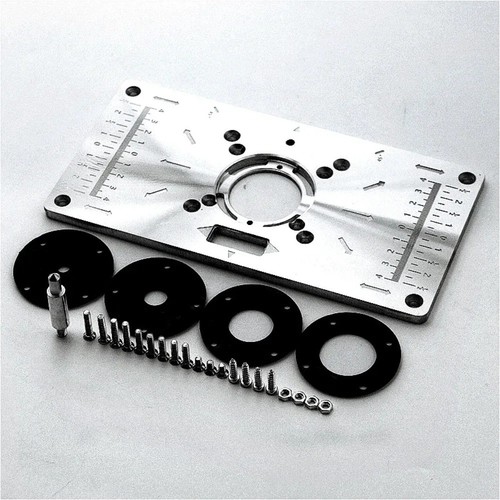 Aluminium router table - aluminium, insert