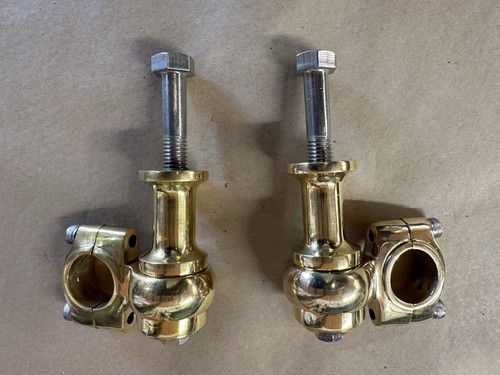 Solid brass risers - brass, for