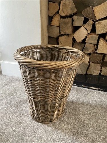 Vintage waste paper bin basket - vintage,