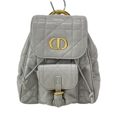 Auth DIOR/ChristianDior Dior Caro Backpack Small M6302UNOZ_M53G Light gray -