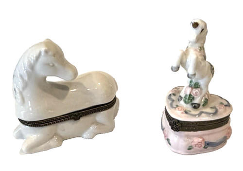 Vintage ceramic white - white, glossy