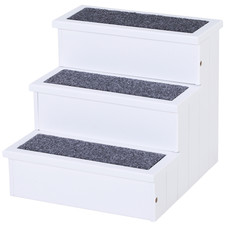 Wooden Pet Stairs 3 Step Dog