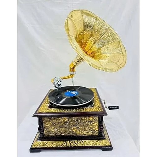 Vintage gramophone player old - gramophone,