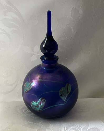 Okra perfume bottle - .., signed