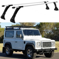 For Land Rover Defender 90 63" Ladder Roof Rack Crossbars Luggage Cargo Carrier