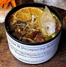 SUCCESS & PROSPERITY Spell Candle Magic Wicca Pagan Spiritual Witchcraft