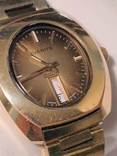 Everite Mens Vintage Gold Tone