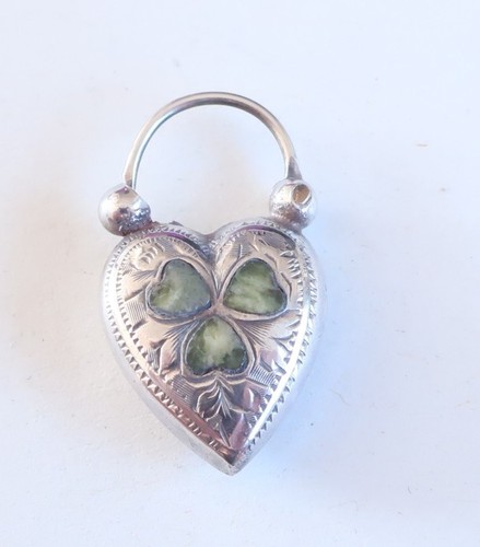 Antique vintage silver charm - silver,