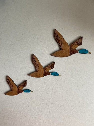 Set wooden flying ducks - set,
