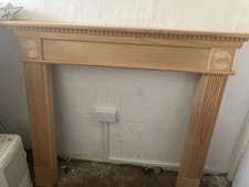 B & Q Wooden Mantelpiece